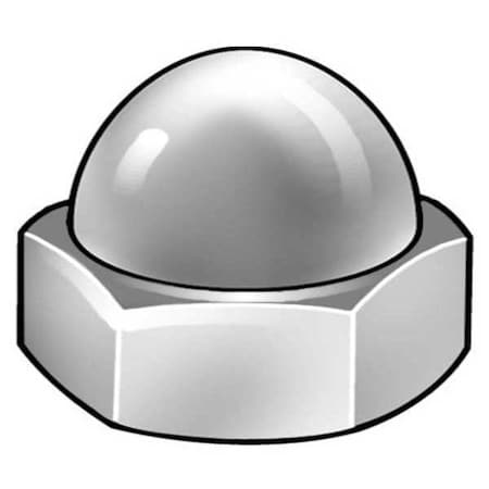 Standard Crown Cap Nut, M10-1.50, 18-8 Stainless Steel, Plain, 18 mm H, 5 PK MPN:DN7X01000-005P1