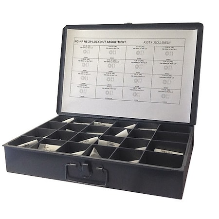 Nut Assortment, Nylon Insert, 450 pcs. MPN:JBDL16NELN