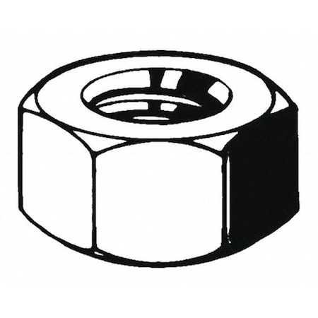 Hex Nut, M48-2.00, Steel, Class 8, Black Oxide, 38 mm Ht MPN:M01120.480.0200