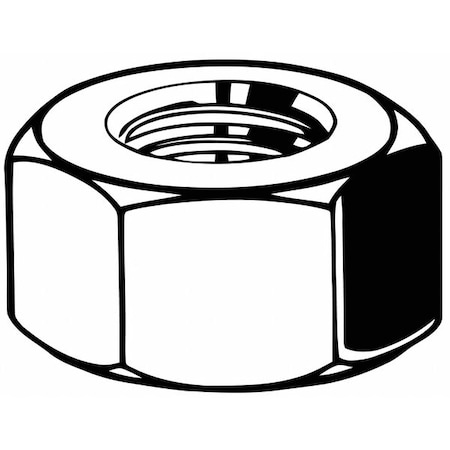 Hex Nut, M6-1.00, Steel, Class 10, Zinc Yellow, 5 mm Ht, 100 PK MPN:M04122.060.0001