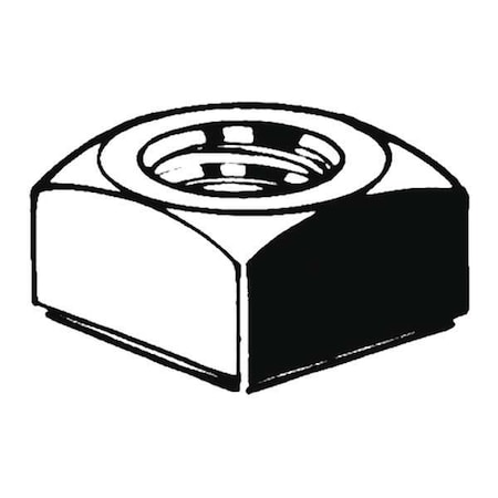 M12-10.00 Low Carbon Steel Zinc Plated Finish Square Nut - Regular, 100 pk. MPN:M11140.120.0001