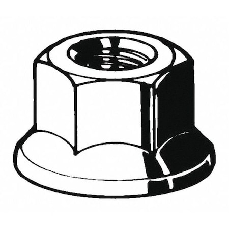 Lock Nut, M10-1.50, Steel, Class 8, Zinc Plated, 10 mm Ht, 100 PK MPN:M11590.100.0001
