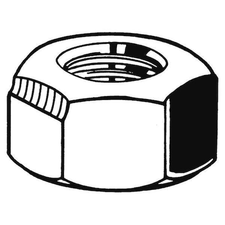 Top Lock Distorted Thread Lock Nut, M12-1.25, Steel, Class 8, Zinc Plated, 12 mm Ht, 100 PK MPN:M12912.120.0125