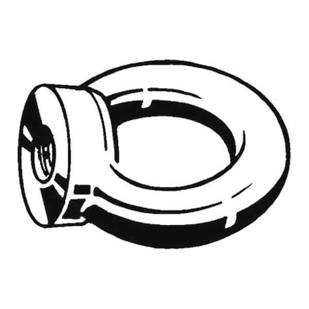 Eye Nut, M12, 30 mm ID, Steel, Black Oxide, 25 PK MPN:M16100.120.0001