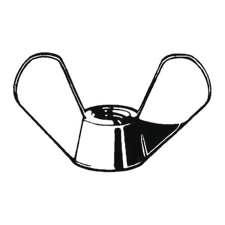 Wing Nut, M16-2.00, Steel, Zinc Plated, 37.50 mm Ht, 73 mm Max Wing Span, 25 PK MPN:M16270.160.0001