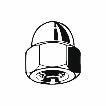 High Crown Cap Nut, M12-1.75, 18-8 Stainless Steel, Plain, 22 mm H, 20 PK MPN:M51400.120.0001