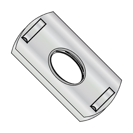 Tab Weld Nut, M6-1.00, Steel, 1000 PK MPN:M6NWP2-2