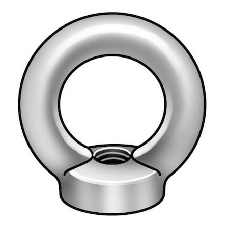 Round Eye Nut, M12-1.75 Thread Size, 11 mm Thread Lg, Steel, Zinc Plated, 2 PK MPN:RN5821200-002P2