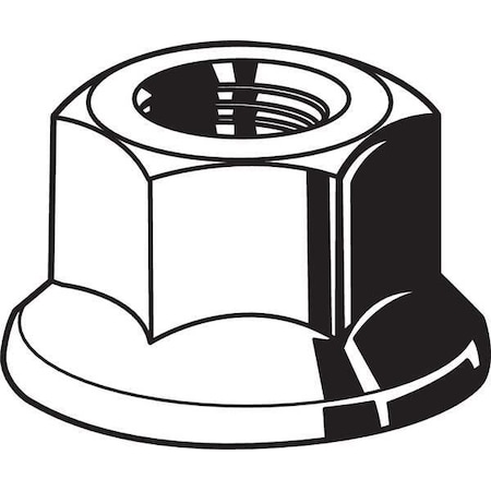 Top Lock Distorted Thread Lock Nut, #8-32, Steel, Grade A, Zinc Plated, 1/8 in Ht, 100 PK MPN:U12100.016.0001