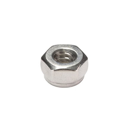 Nylon Insert Lock Nut, #10-24, 18-8 Stainless Steel, Not Graded, Plain, 1/4 in Ht, 50 PK MPN:U51738.019.0001