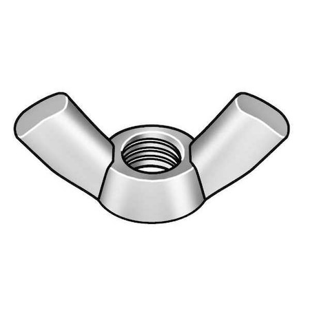 Wing Nut, M8-1.25, Stainless Steel, Plain, 14.80 mm Ht, 30.30 mm Max Wing Span, 10 PK MPN:WN5X00800-010P1
