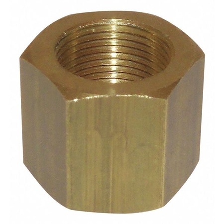 Panel Nut, 15/32-32, Hex, Brass, Plain, PK2 MPN:Z0211