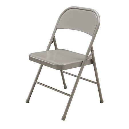 Steel Folding Chair, Beige MPN:1W985