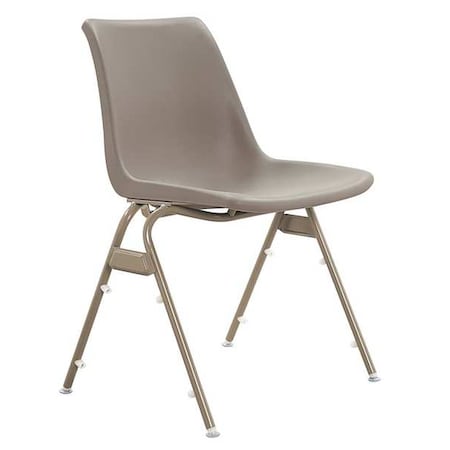 Stacking Chair, Plastic, Sand MPN:3W033