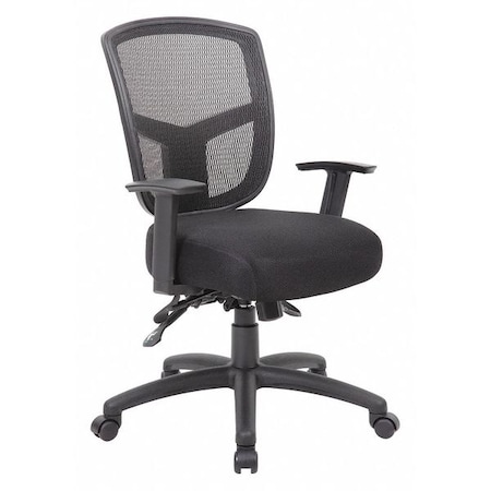 Mesh Task Chair, 22 1/2-, Adjustable, Black MPN:452R22