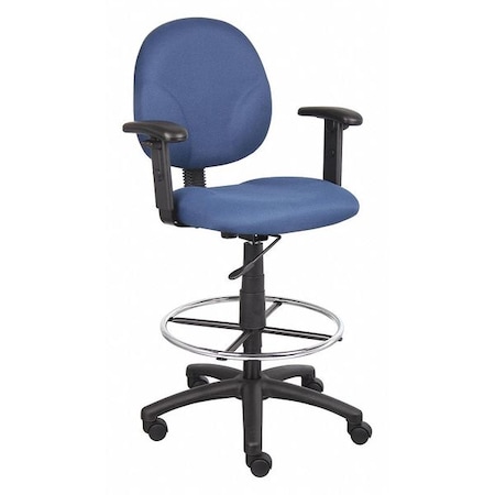 Fabric Drafting Chair, 31 1/2-, Adjustable MPN:453A11