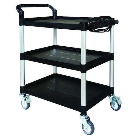 Cart, 37-3/16 in. Hx32-5/8 in. W, Black MPN:45NP01