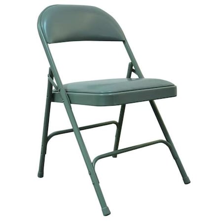 Steel Chair with Vinyl Padded, Gray MPN:4GE54