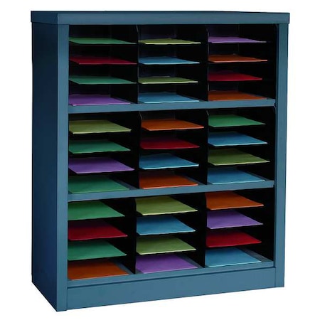 Horizontal Literature Organizer 36 Compartments, Gray MPN:5CRY3