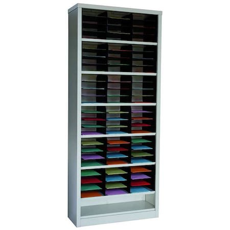 Vertical Literature Organizer 72 Compartments, Tan MPN:5CRY7