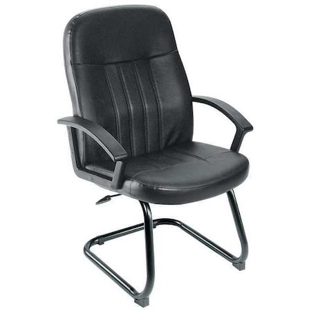Guest Chair, Black Seat, Black Back, 25 1/2