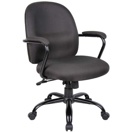 Executive Chair, Fabric Black, Height 34