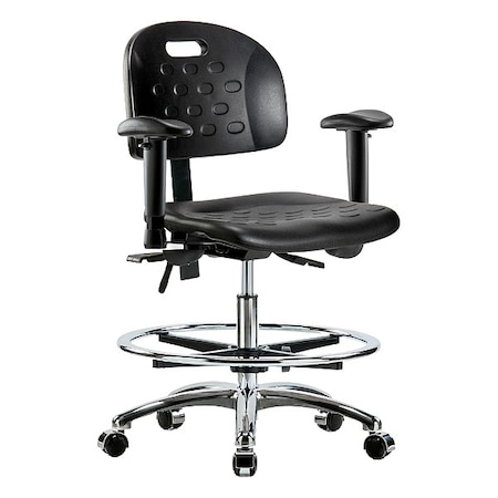 Medium Bench Chair Ergonomic Chair, Adjustable Arms, 20-1/2
