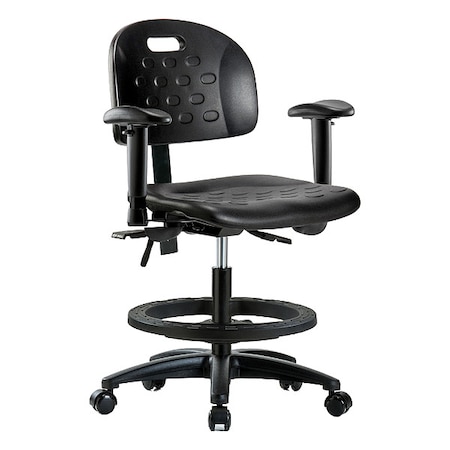 Medium Bench Chair Ergonomic Chair, Adjustable Arms, 19-3/4