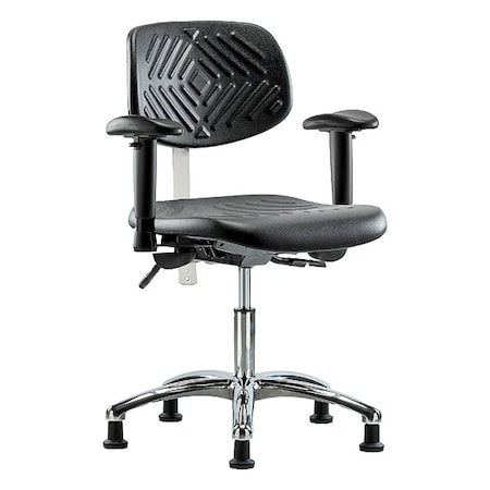 Clean Room Chair Ergonomic Chair, Adjustable Arms, 17-1/2