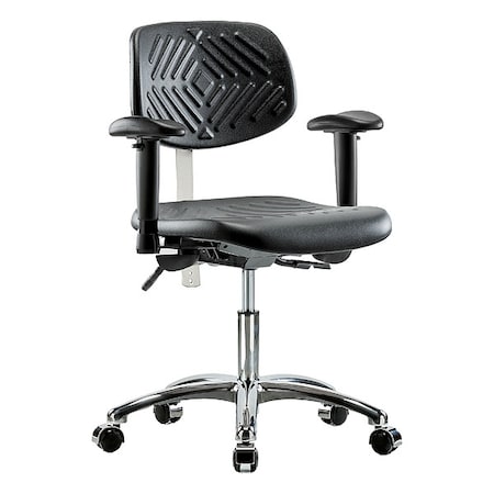 Clean Room Chair Ergonomic Chair, Adjustable Arms, 17-1/2