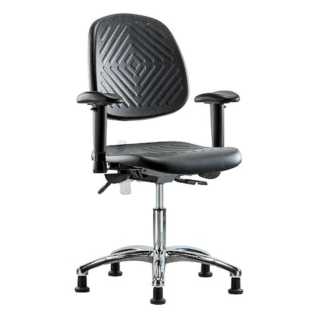 Clean Room Chair Ergonomic Chair, Adjustable Arms, 17-1/2
