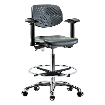 Clean Room Chair Ergonomic Chair, Adjustable Arms, 24-1/2
