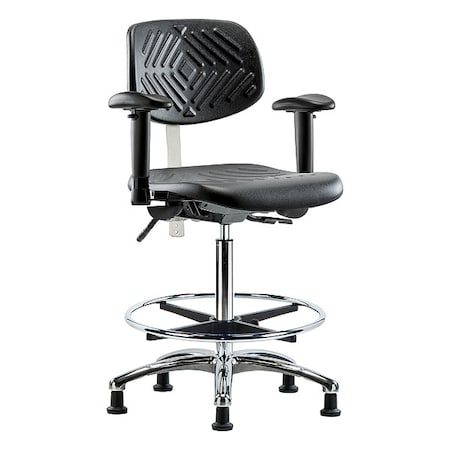 Clean Room Chair Ergonomic Chair, Adjustable Arms, 24-1/2