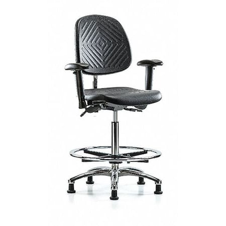 Clean Room Chair Ergonomic Chair, Adjustable Arms, 24-1/2
