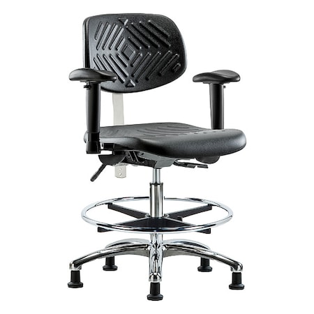 Clean Room Chair Ergonomic Chair, Adjustable Arms, 20-1/4