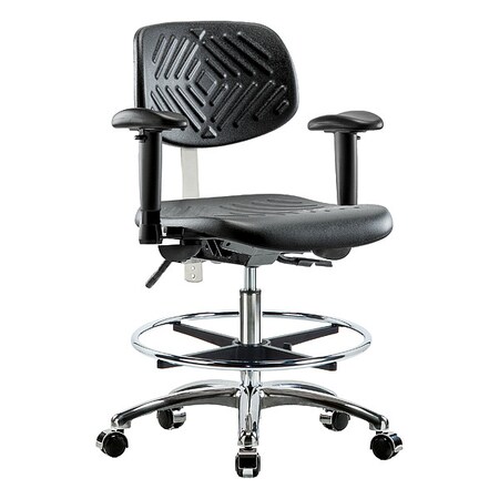 Clean Room Chair Ergonomic Chair, Adjustable Arms, 20-1/4