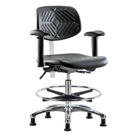 Clean Room Chair Ergonomic Chair, Adjustable Arms, 20-1/4