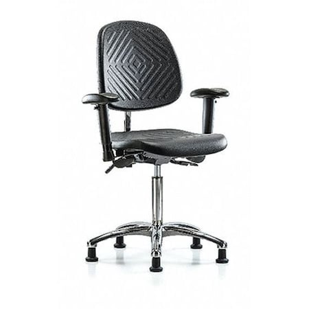 Clean Room Chair Ergonomic Chair, Adjustable Arms, 20-1/4