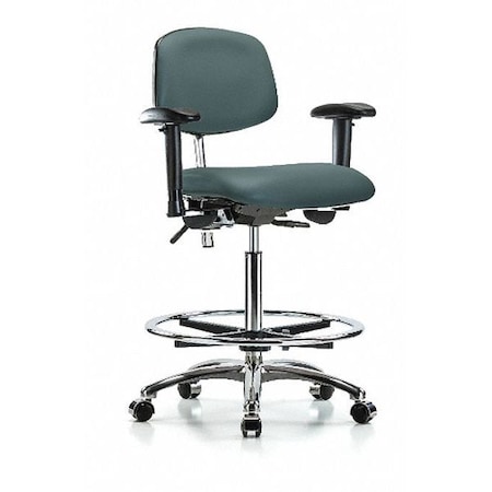 Clean Room Chair Ergonomic Chair, Adjustable Arms, 26-1/4