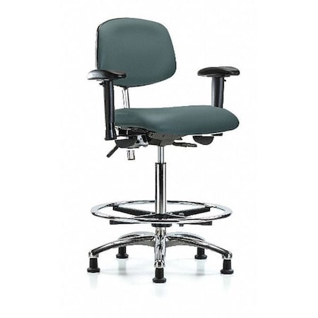 Clean Room Chair Ergonomic Chair, Adjustable Arms, 26-1/4