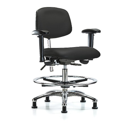 Clean Room Chair Ergonomic Chair, Adjustable Arms, 21-1/2