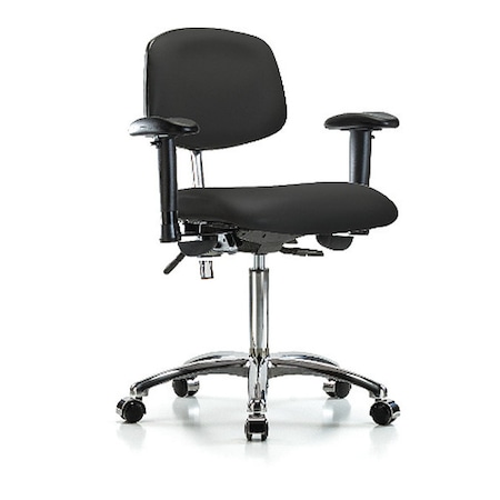 Clean Room Chair Ergonomic Chair, Adjustable Arms, 21-1/2