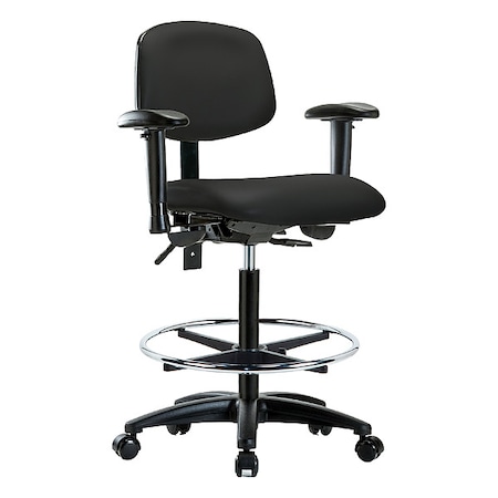 High Bench Chair Ergonomic Chair, Adjustable Arms, 25