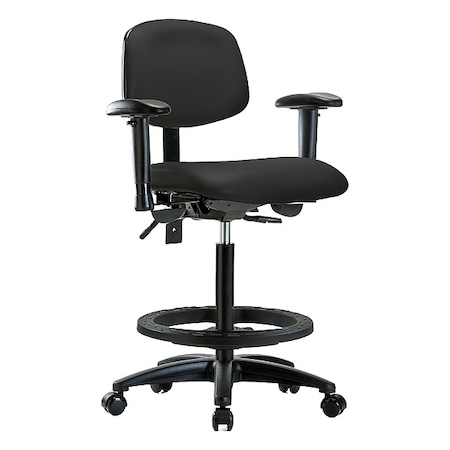 High Bench Chair Ergonomic Chair, Adjustable Arms, 25