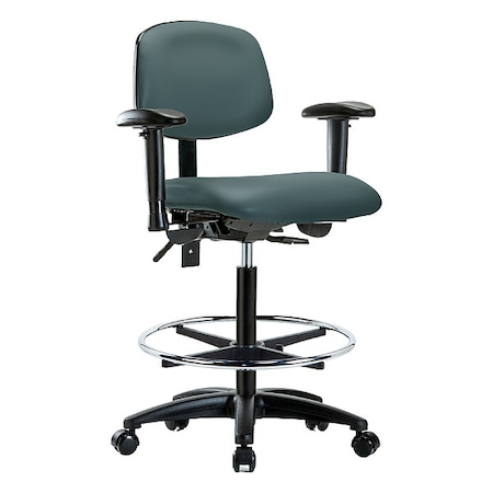 High Bench Chair Ergonomic Chair, Adjustable Arms, 25