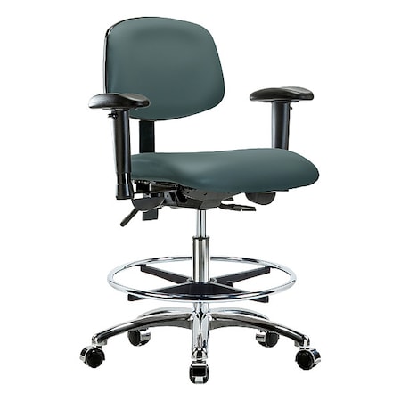 Medium Bench Chair Ergonomic Chair, Adjustable Arms, 21-1/2