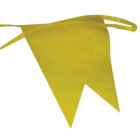 Pennants, Polyethylene, Yellow, 100 ft. MPN:PL-2 Y