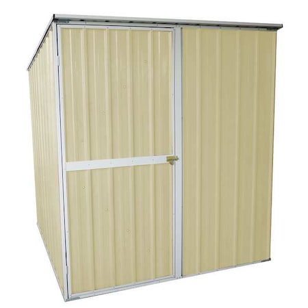 175 cu ft Steel Outdoor Storage Shed, Beige MPN:13X099