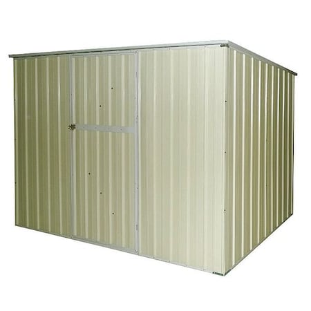258 cu ft Steel Outdoor Storage Shed, Beige MPN:13X103