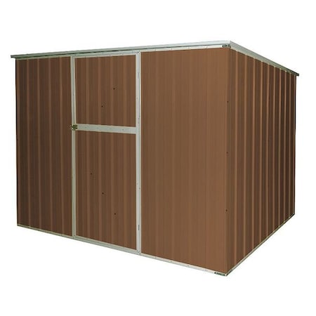 258 cu ft Steel Outdoor Storage Shed, Brown MPN:13X104